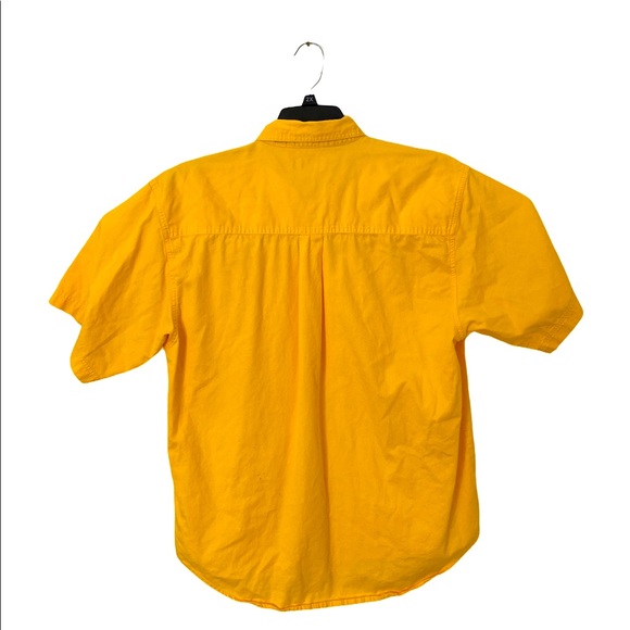 Bugle Boy Button Down Shirt men Size Large Yellow - Picture 3 of 3